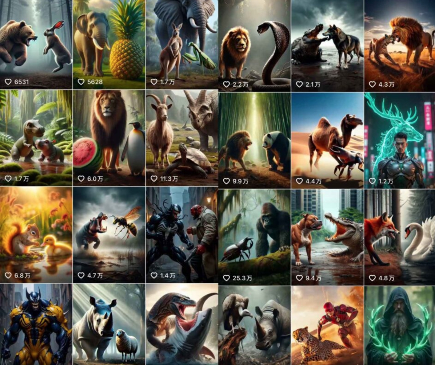 最近很火的AI动物融合视频拆解，详细制作教程